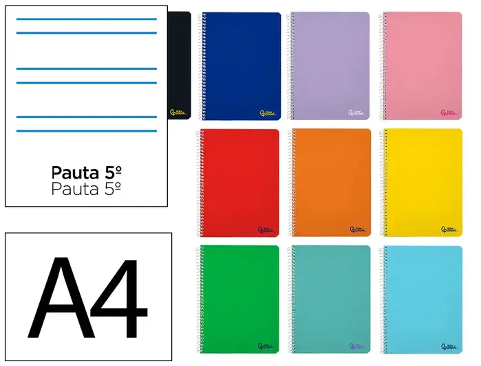 Liderpapel Cuaderno Espiral Smart A4 Rayado Montessori 80 Hojas Liderpapel Cuaderno Espiral Smart A4 Rayado Montessori 80 Hojas