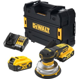 DeWalt DCW230P2-QW Lijadora Orbital Aleatoria Inalámbrica 150 mm con 2 Baterías