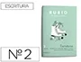 Rubio Cuaderno Caligrafía Nº 2 para Desarrollar Destrezas Motrices y Lenguaje Escrito Certificado FSC