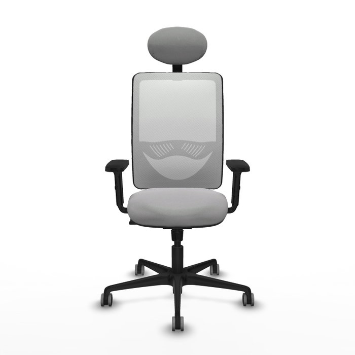 PIQUERAS Y CRESPO Silla de oficina Zulema con mecanismo Sincro, Gris claro y Blanco PIQUERAS Y CRESPO Silla de oficina Zulema con mecanismo Sincro, Gris claro y Blanco
