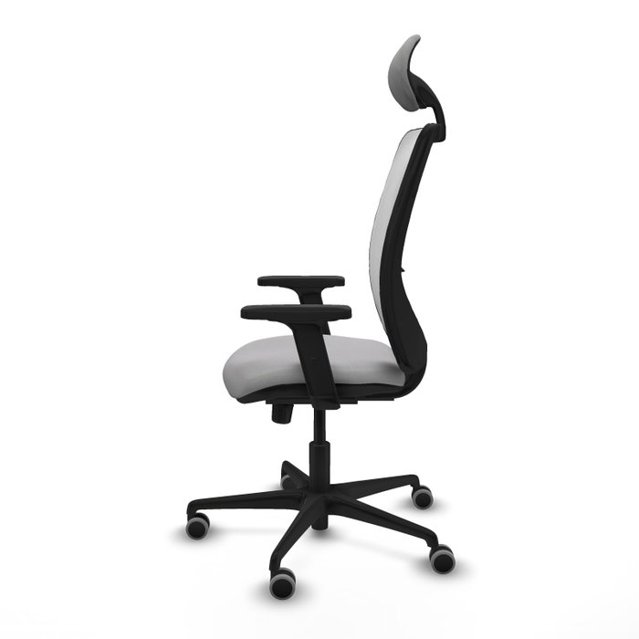 PIQUERAS Y CRESPO Silla de oficina Zulema con mecanismo Sincro, Gris claro y Blanco PIQUERAS Y CRESPO Silla de oficina Zulema con mecanismo Sincro, Gris claro y Blanco