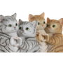 DKD Home Decor Figura de Resina Gatos Surtido de 2 Unidades