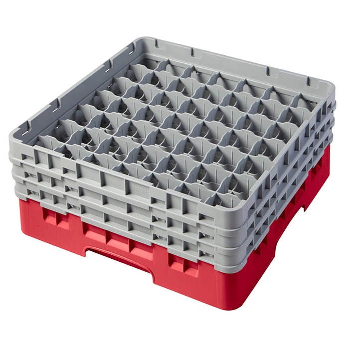 CAMBRO Cesta de lavado 3 alturas Rojo, 50x50x22,5 cm CAMBRO Cesta de lavado 3 alturas Rojo, 50x50x22,5 cm