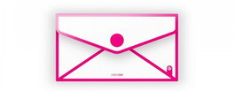 CARCHIVO Dosier Sendy PP Velcro Check Rosa Neón (Set de 6)