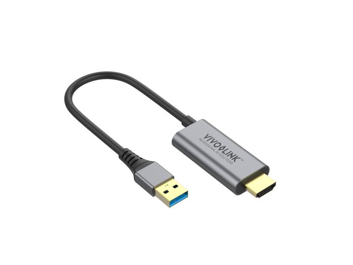 Vivolink PROADHDMI - Adaptador HDMI y USB-A a USB-C, Video 4K 30Hz, USB 3.0 para Cámaras, Micrófonos, Pantallas