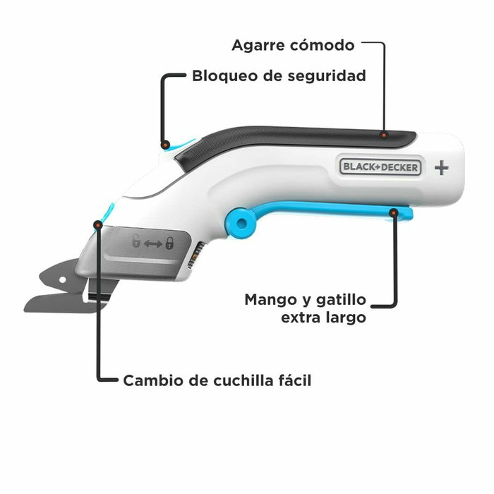 Black+Decker Tijeras Eléctricas BCSC115-XJ 3,6V