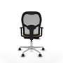 PIQUERAS Y CRESPO Silla de oficina Jorquera con mecanismo Sincro/Traslack Crema y Gris