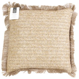 Home Deco Factory Cojín Rafia Natural Mirage Poliéster 40x40 cm