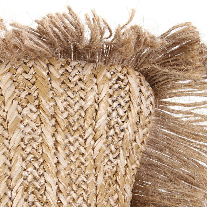 Home Deco Factory Cojín Rafia Natural Mirage Poliéster 40x40 cm