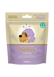 Vetnova Suplemento Calma Perros Mini/Peq 25 Chews Relajación Nerviosismo Hiperactividad