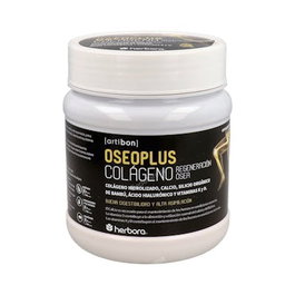 Herbora Oseoplus Colágeno Hidrolizado Sabor Limón 350g con Calcio, Ácido Hialurónico, Vitaminas K2 y D3