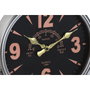 DKD Home Decor Reloj de Pared Hélice Avión Plateado