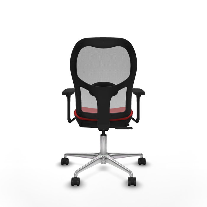 PIQUERAS Y CRESPO Silla de oficina Jorquera con mecanismo Sincro/Traslack Rojo/Gris PIQUERAS Y CRESPO Silla de oficina Jorquera con mecanismo Sincro/Traslack Rojo/Gris