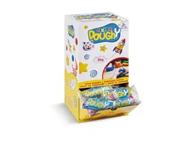 Carioca Pasta para Modelar Doughy, se Seca al Aire, 50 gr, Expositor de 48 Unidades, Colores Surtidos, sin Cocción, no Mancha