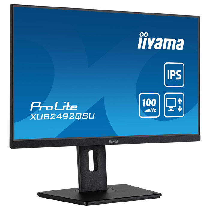 Iiyama ProLite XUB2492QSU-B1 Monitor WQHD IPS 60,5 cm / 23,8" 2560x1440 100Hz 0,5ms AMD FreeSync Altavoces USB-C Negro