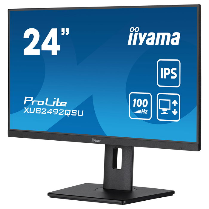 Iiyama ProLite XUB2492QSU-B1 Monitor WQHD IPS 60,5 cm / 23,8" 2560x1440 100Hz 0,5ms AMD FreeSync Altavoces USB-C Negro