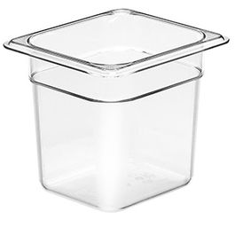 DB MARK Cubeta CAMBRO GN 1/6, 150 mm de alto, polipropileno, 2.2 litros, para almacenaje y transporte profesional