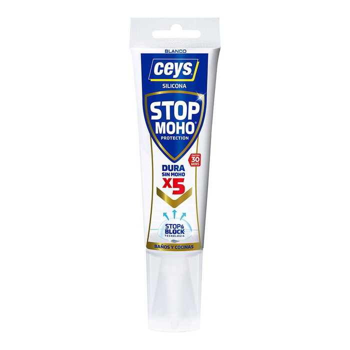 Ceys Silicona stop moho para baños y cocinas, blanco, 125 ml Ceys Silicona stop moho para baños y cocinas, blanco, 125 ml