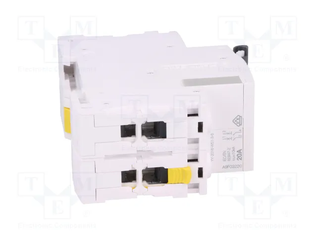 SCHNEIDER ELECTRIC Interruptor magnetotérmico iC60N 20A 2 polos B 400VAC SCHNEIDER ELECTRIC Interruptor magnetotérmico iC60N 20A 2 polos B 400VAC