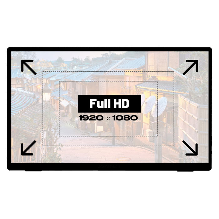 JAPANNEXT JN-MD-I156FHDR-T Monitor Portátil Táctil Full HD de 15,6 pulgadas, Gris
