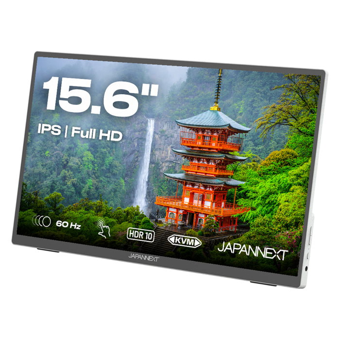 JAPANNEXT JN-MD-I156FHDR-T Monitor Portátil Táctil Full HD de 15,6 pulgadas, Gris