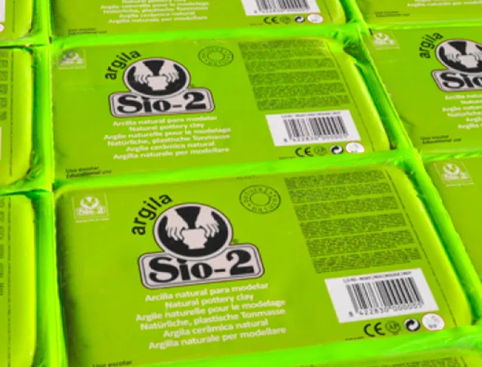 Sio-2 Arcilla Blanca en Pasta Cerámica para Manualidades, Torno y Modelaje, 1.5 kg