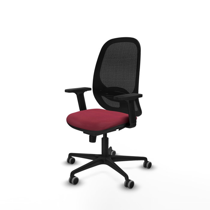 PIQUERAS Y CRESPO Silla de oficina Cilanco con mecanismo Sincro en Granate y Negro PIQUERAS Y CRESPO Silla de oficina Cilanco con mecanismo Sincro en Granate y Negro