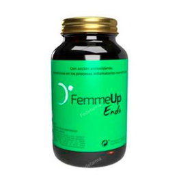 FEMMEUP Endo 90Ccap Complemento Alimenticio para el Apoyo Menstrual con Curcumina y Vitaminas C, E, D, Vegano