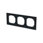 BUSCH-JAEGER 1723-45M Abdeckrahmen 3-fach Negro