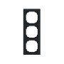 BUSCH-JAEGER 1723-45M Abdeckrahmen 3-fach Negro