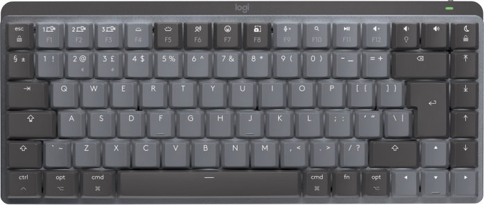 Logitech MX Mechanical Mini for Mac, Teclado Mecánico Inalámbrico 75% Grafito/Gris Logitech MX Mechanical Mini for Mac, Teclado Mecánico Inalámbrico 75% Grafito/Gris