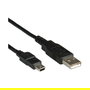 ROLINE Cable USB 2.0 A a Mini-USB A Macho/Macho de 3 Metros Negro