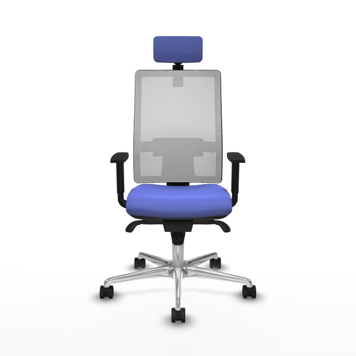 PIQUERAS Y CRESPO Silla de oficina Horna con mecanismo Sincro, Azul claro y Blanco PIQUERAS Y CRESPO Silla de oficina Horna con mecanismo Sincro, Azul claro y Blanco