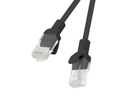 Lanberg Cable de red PCU6-10CC-0050-BK Cat6 UTP 0,5m Negro