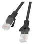 Lanberg Cable de red PCU6-10CC-0050-BK Cat6 UTP 0,5m Negro