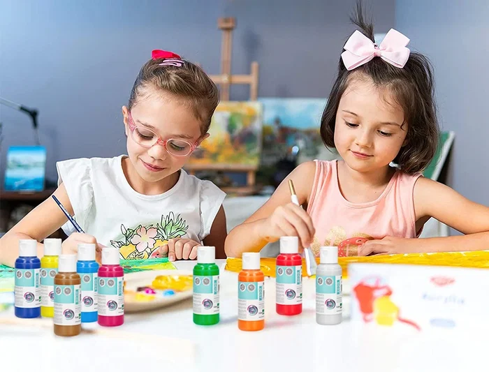 Liderpapel Pintura Acrílica Bote 80 ml Marrón Multisuperficie Fácil Limpieza