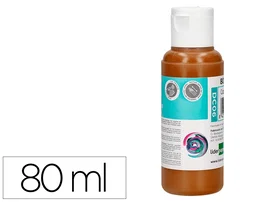 Liderpapel Pintura Acrílica Bote 80 ml Marrón Multisuperficie Fácil Limpieza