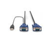 Digitus KVM Cable Set VGA USB PS/2 Negro 3m