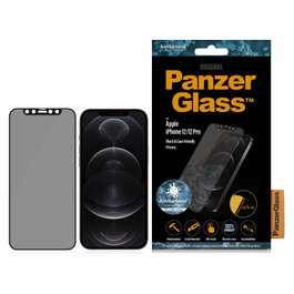 PanzerGlass E2E iPhone 12/12 Pro Protector de pantalla con Privacidad y Antibacteriano