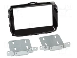 ACV Bastidor de montaje de radio 2 DIN para Alfa Romeo Giulietta (940) 2013->2021 en brillo negro