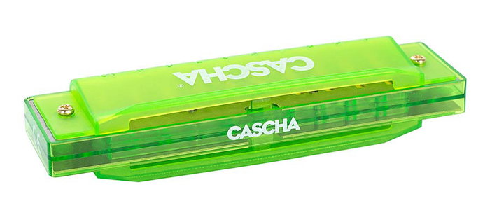 Armónica Cascha Fun Blues Verde Incluye Estuche Rigido y Folleto