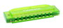 Armónica Cascha Fun Blues Verde Incluye Estuche Rigido y Folleto