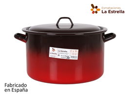Fuego Olla Recta con Tapa 30 cm - 12 Litros (4 Unidades)