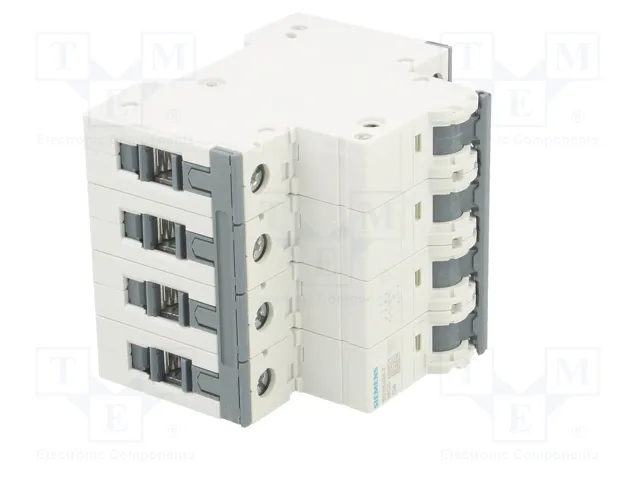 SIEMENS 5SY6 5SY6404-7 Interruptor magnetotérmico 4A 4 polos SIEMENS 5SY6 5SY6404-7 Interruptor magnetotérmico 4A 4 polos
