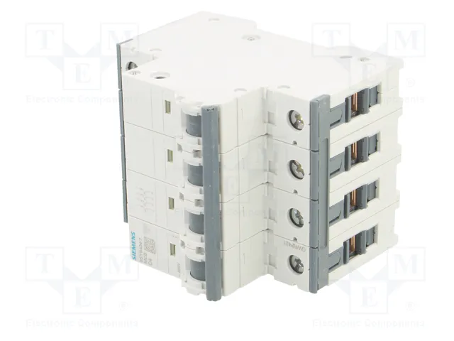 SIEMENS 5SY6 5SY6404-7 Interruptor magnetotérmico 4A 4 polos SIEMENS 5SY6 5SY6404-7 Interruptor magnetotérmico 4A 4 polos