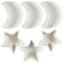 Home Deco Factory Juego de 6 Boles Estrella/Luna Colección Mirage