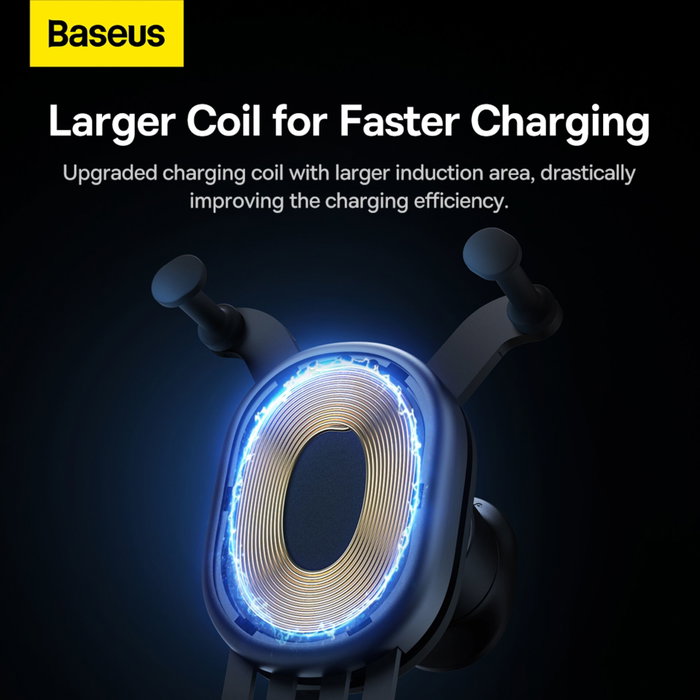 Baseus Stable Gravitational Charging Car Mount Pro 15W - Negro