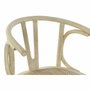 DKD Home Decor Silla de Olmo y Ratán con Rejilla en Acabado Envejecido Blanco