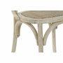 DKD Home Decor Silla de Olmo y Ratán con Rejilla en Acabado Envejecido Blanco