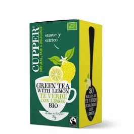 CUPPER Te Verde Con Limon Infusion 20 Bolsitas Bio